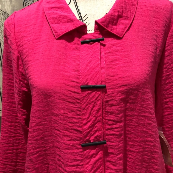 BNWT Women’s Hot Pink Habitat Shacket/Duster - Picture 2 of 8